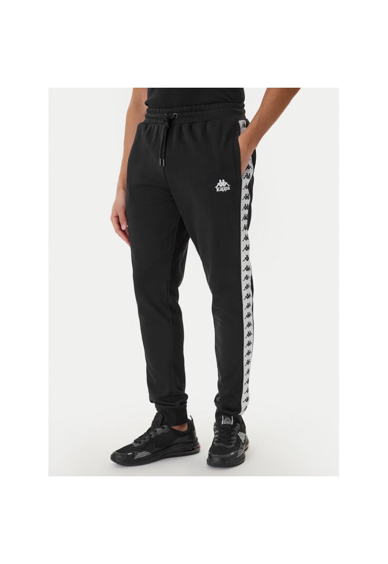 Pantaloni sport barbati - bumbac - negru - 80% bumbac
