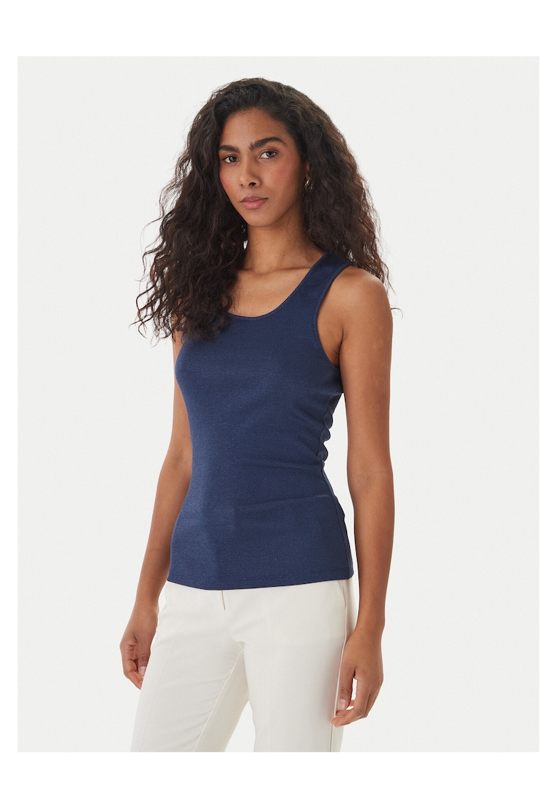 Maiou Dama - viscoza/lurex/elastan - bleumarin -