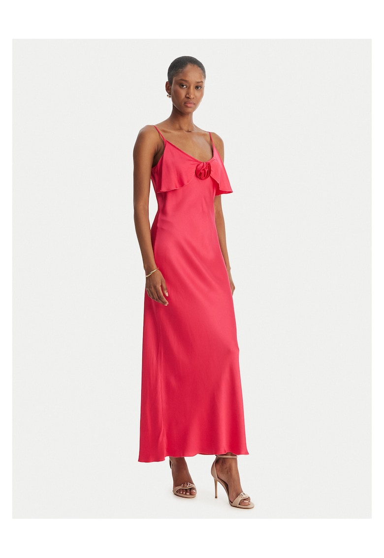 Rochie de cocktail din viscoza - Roz