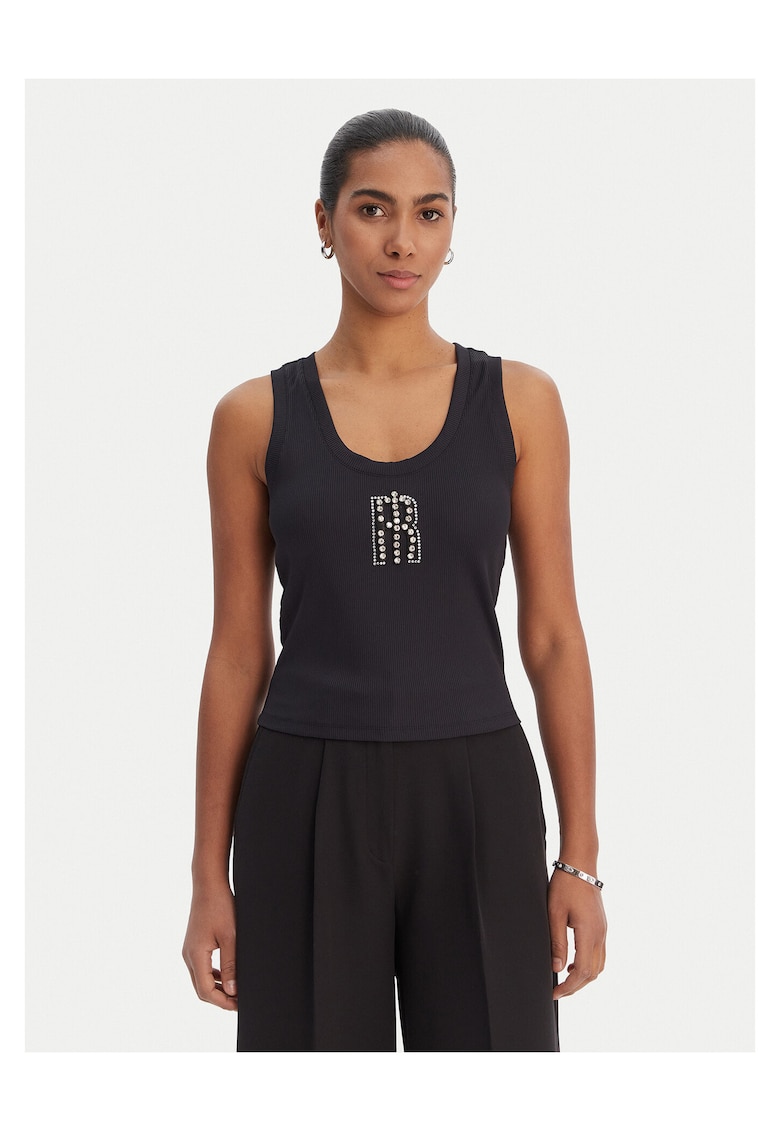 Tricou dama - elastan - Negru