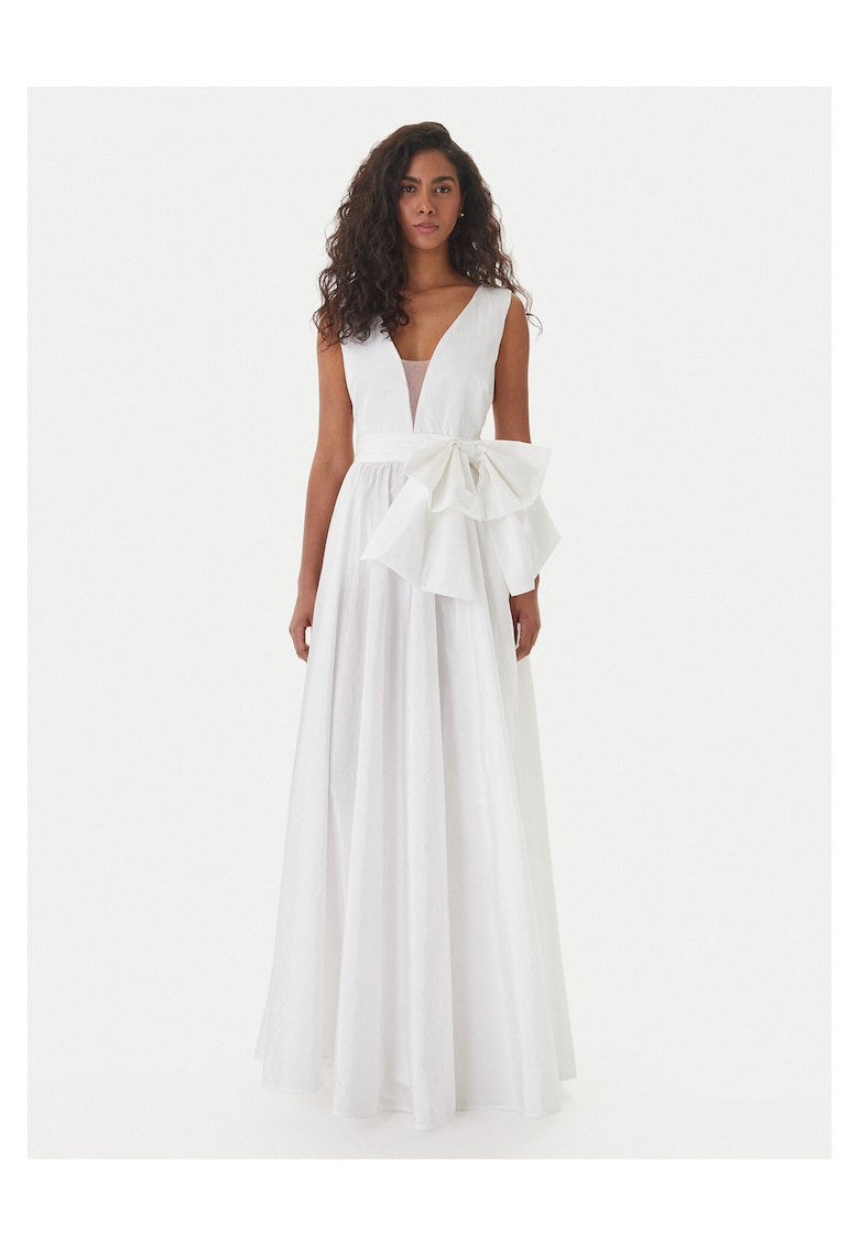 Rochie de seara - Alb - nylon - fermoar