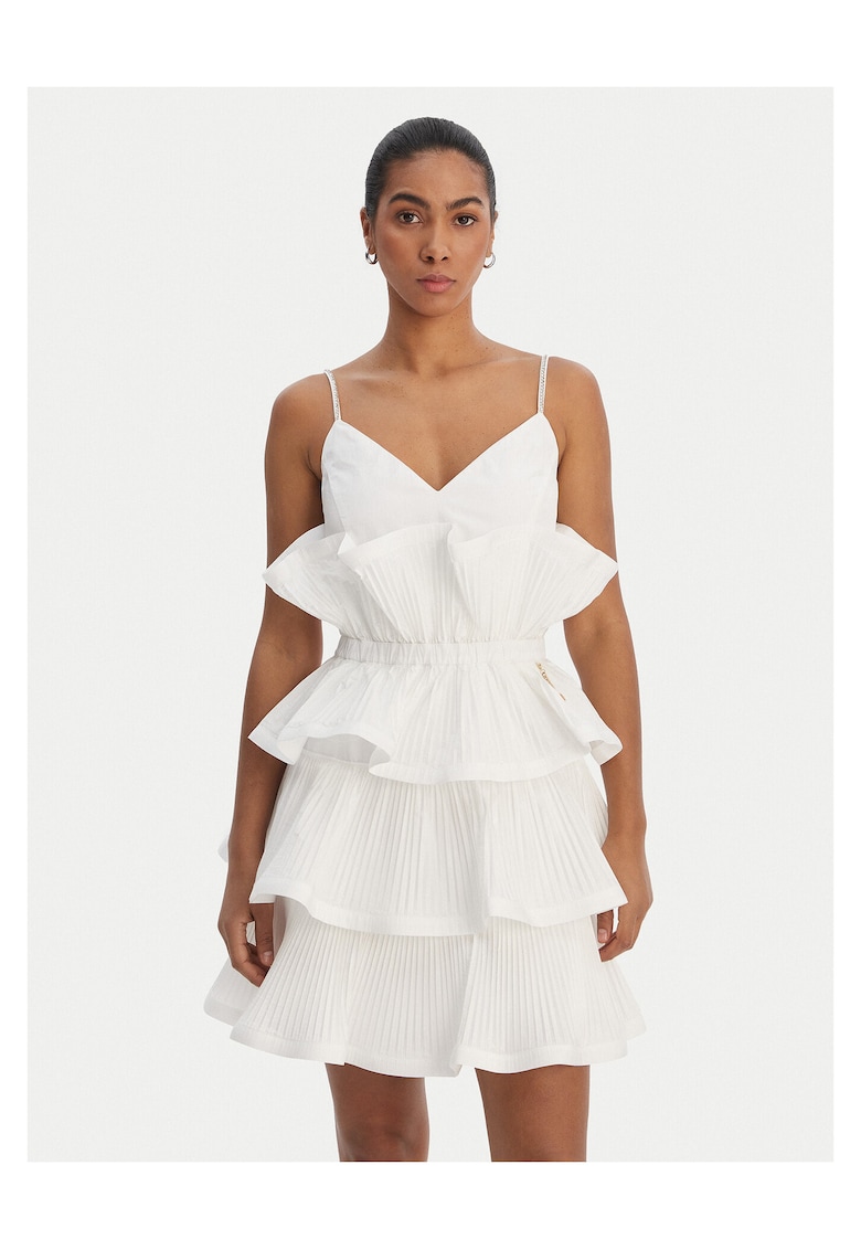 Rochie de cocktail Femei - Alb - Nylon