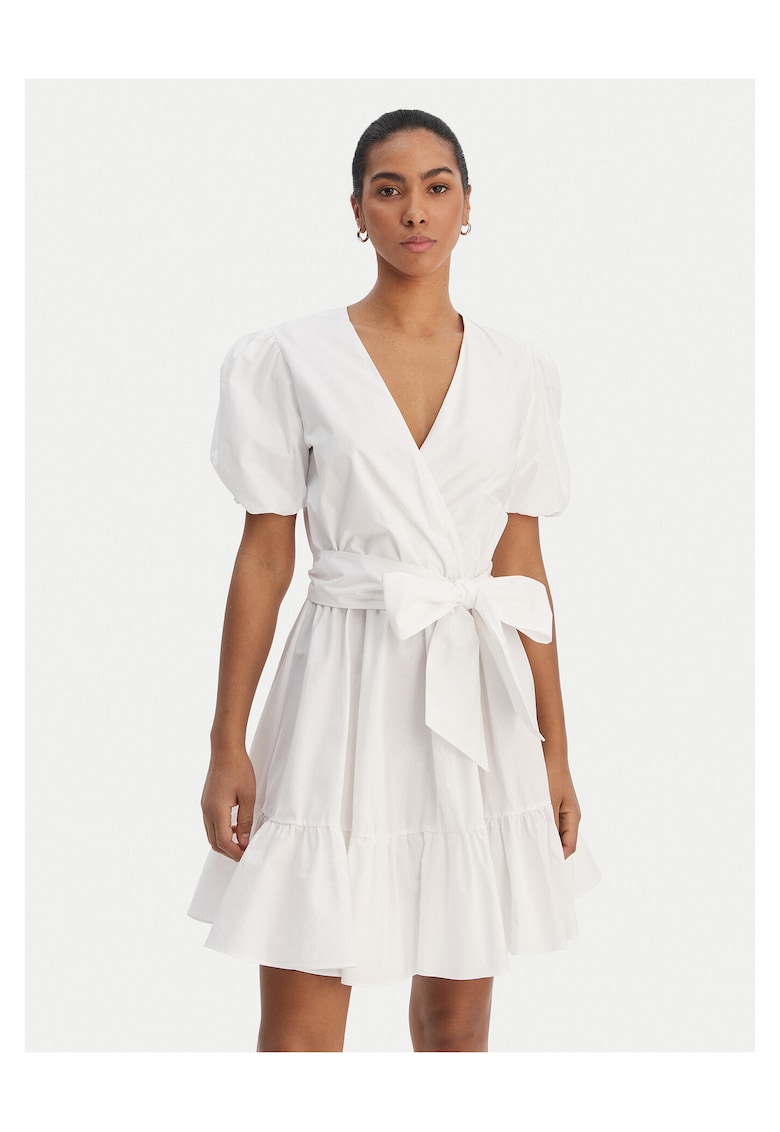 Rochie de cocktail Femei - bumbac - roz - fermoar - Alb