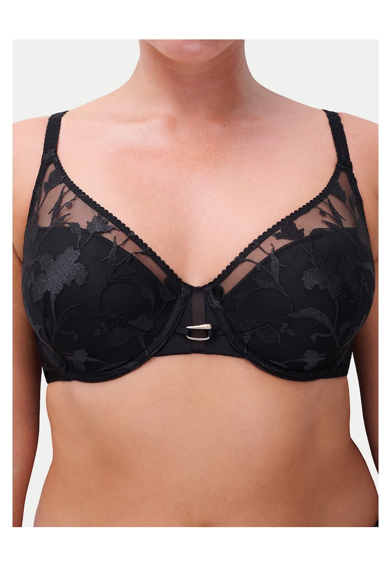 Sutien cu armatura - negru - poliamida -
