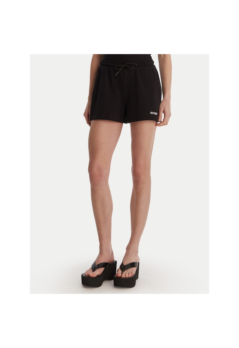 Pantaloni scurti sport dama - bumbac - negru