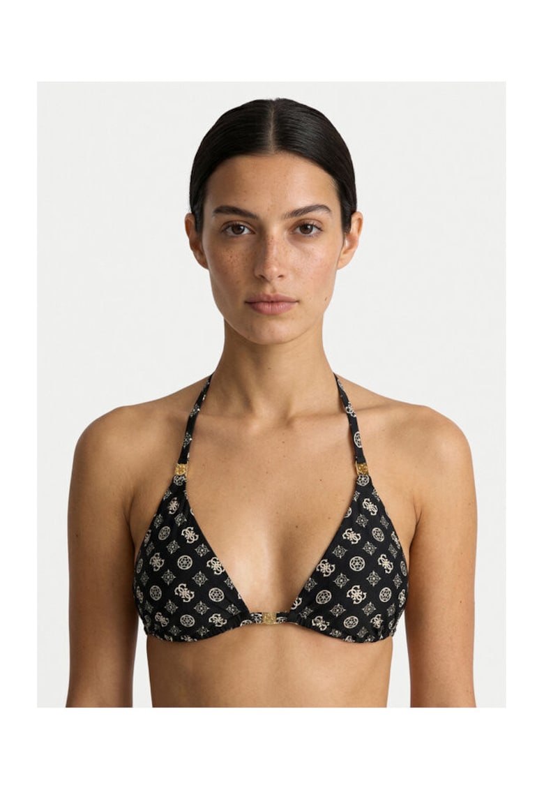 Top de bikini 82% poliamida - 18% elastan - INTL - Negru