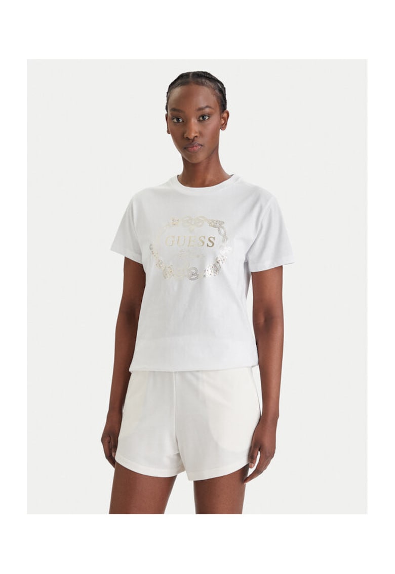 Tricou dama - brand bumbac 100% - alb