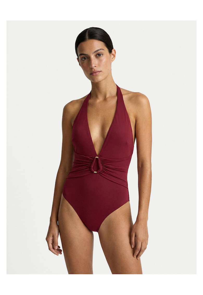 Costum de baie 82% poliamida - 18% elastan - INTL - Bordeaux