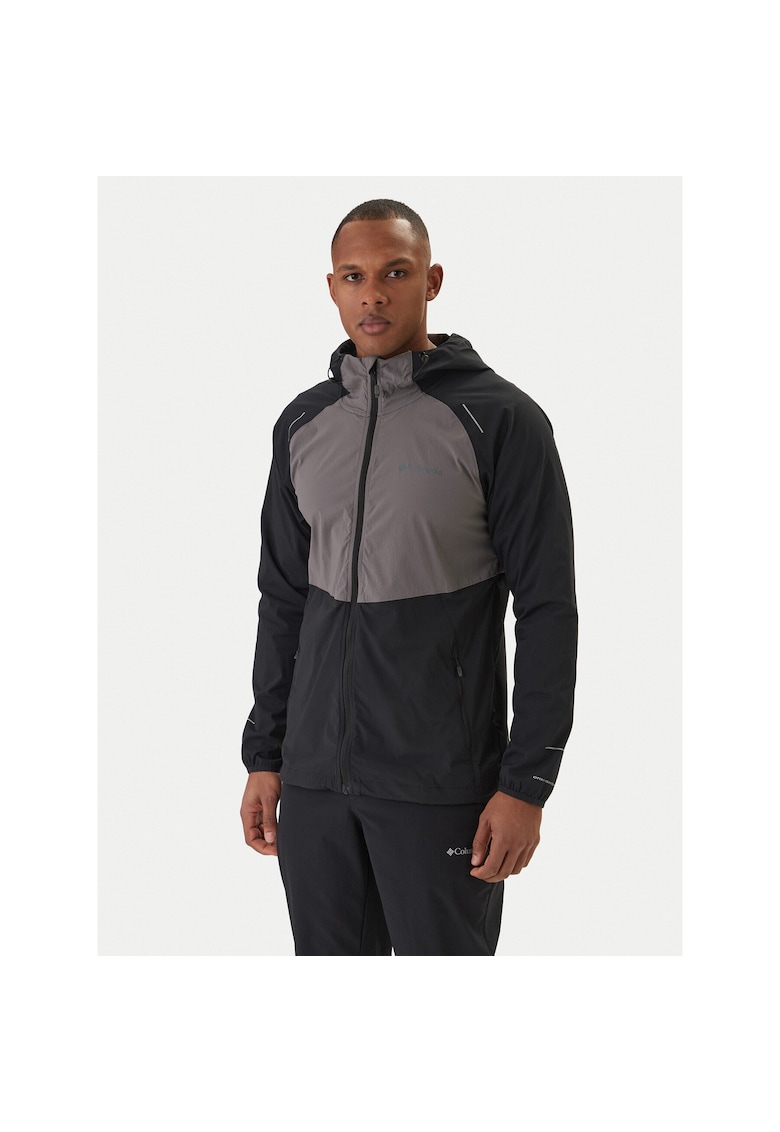 Geaca softshell barbati - gri - 96% nailon - 4% elastan -