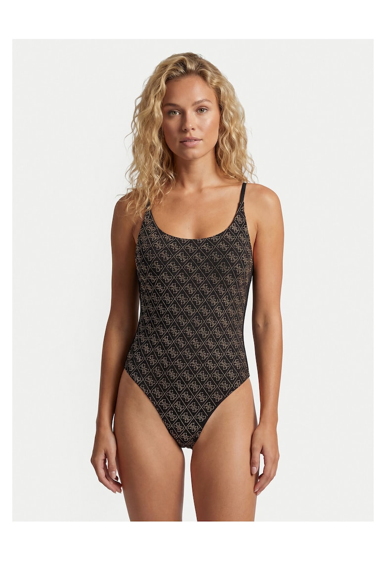 Costum de baie - negru - poliester - elastan