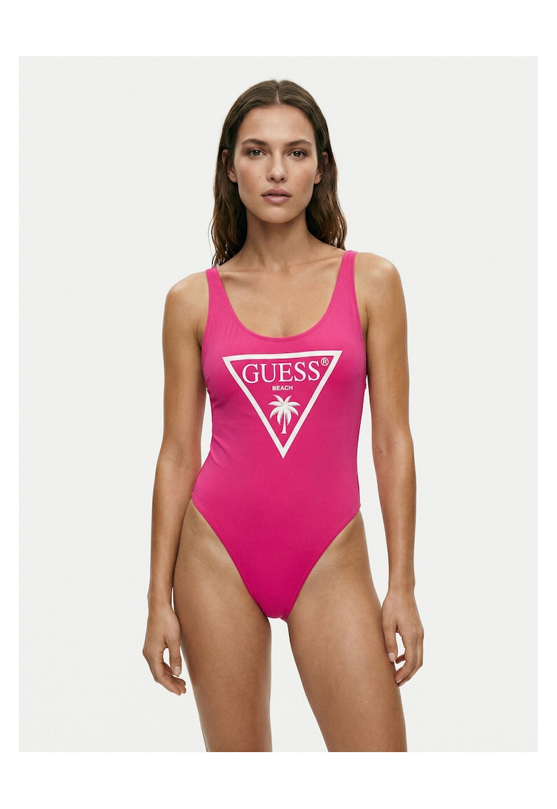 Costum de baie dama - poliester - elastan - Roz