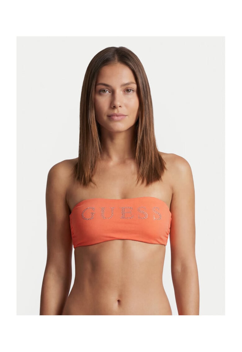 Top de bikini Poliester - Portocaliu - Portocaliu