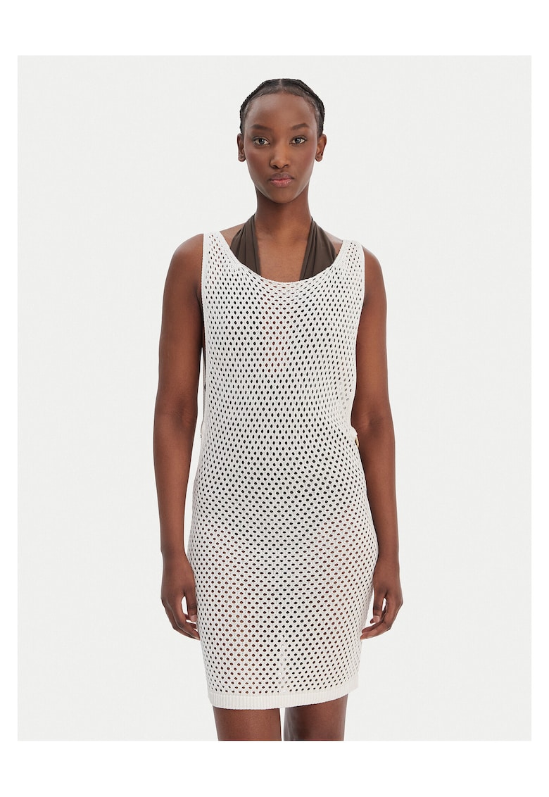 Rochie de plaja - viscoza - alba