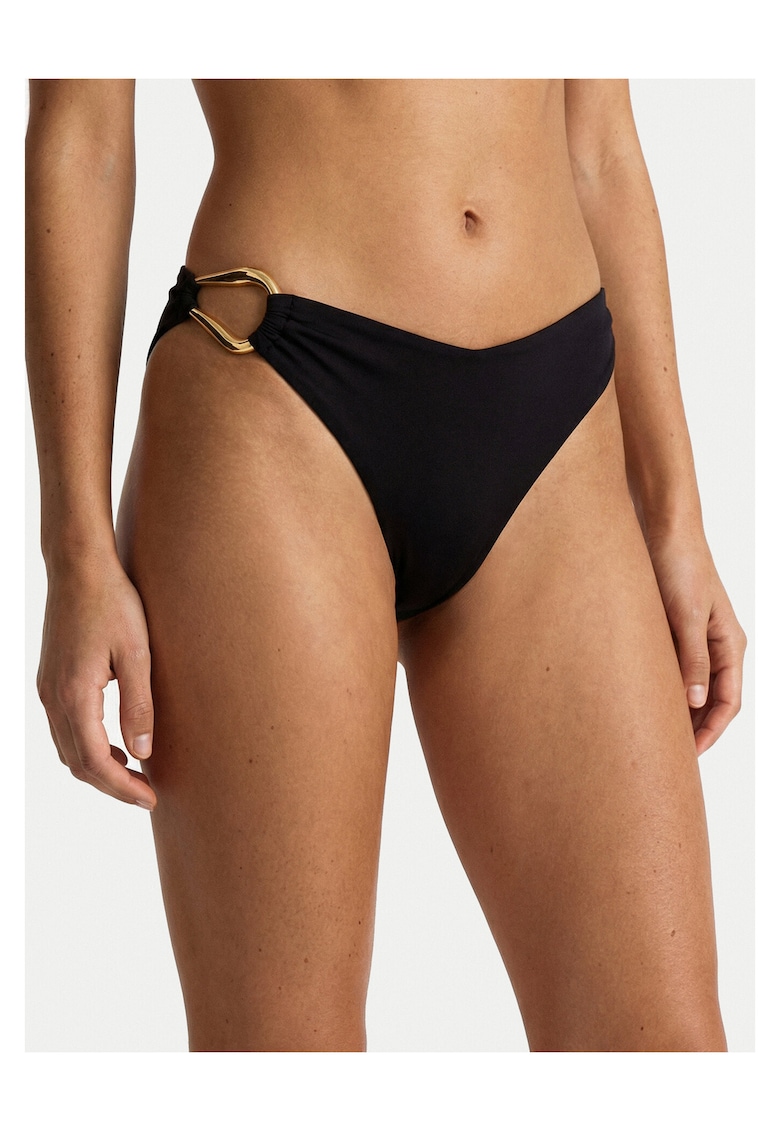 Costum de baie dama - slip bikini - negru - poliamida