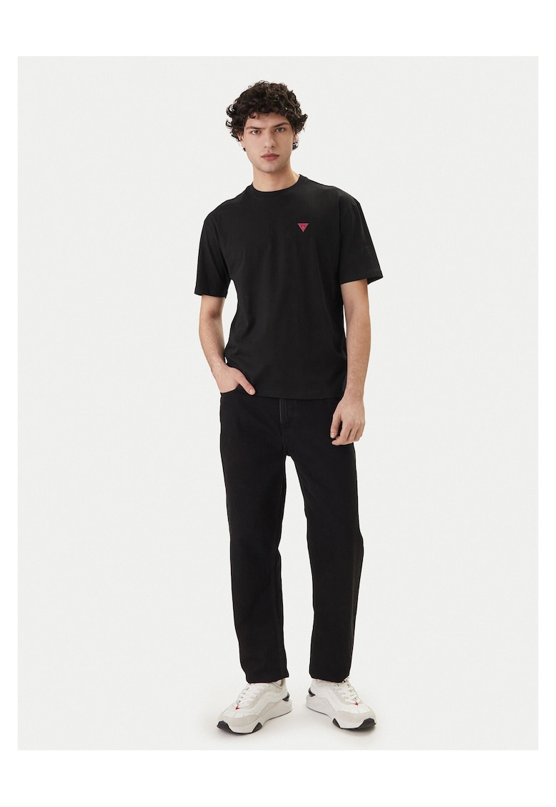 Tricou barbati - negru - bumbac si modal