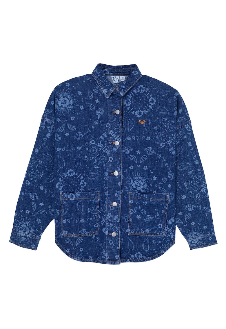 Camasa denim femei - albastru - bumbac