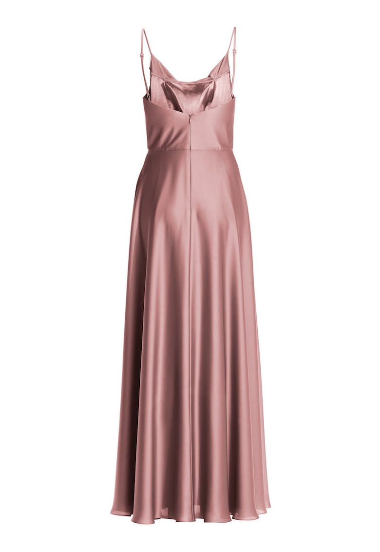 Rochie de seara - tip swing - roz - poliester