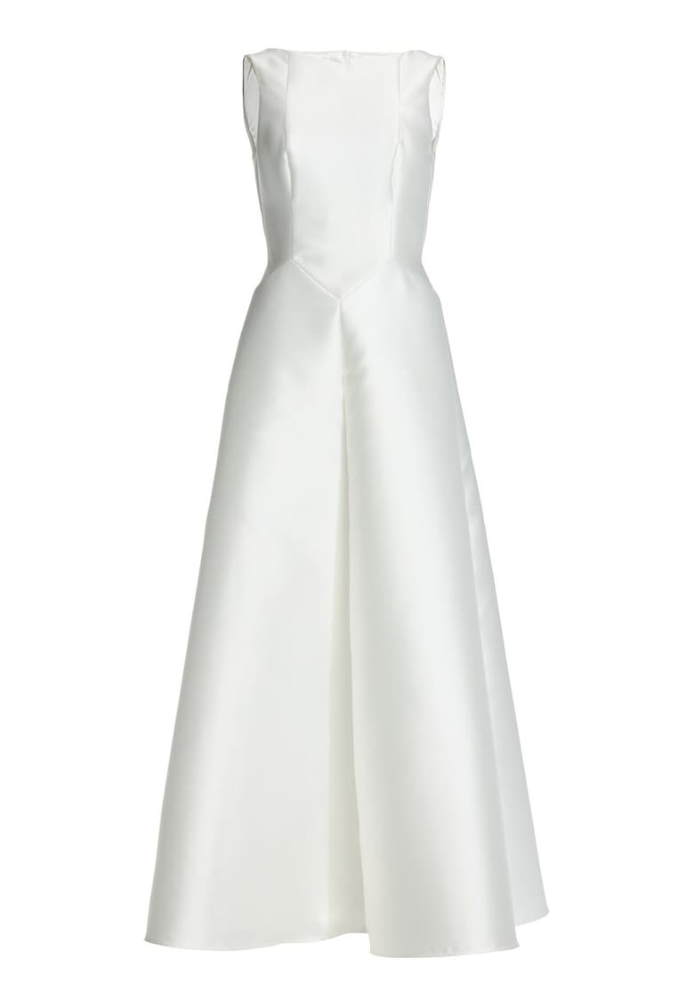 Rochie de seara alb - poliester - Alb