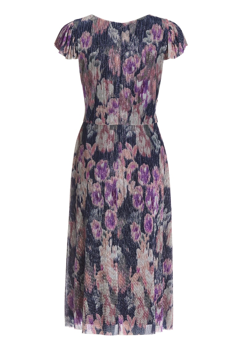Rochie de cocktail - bleumarin - 55% poliester - 45% fibra metalica