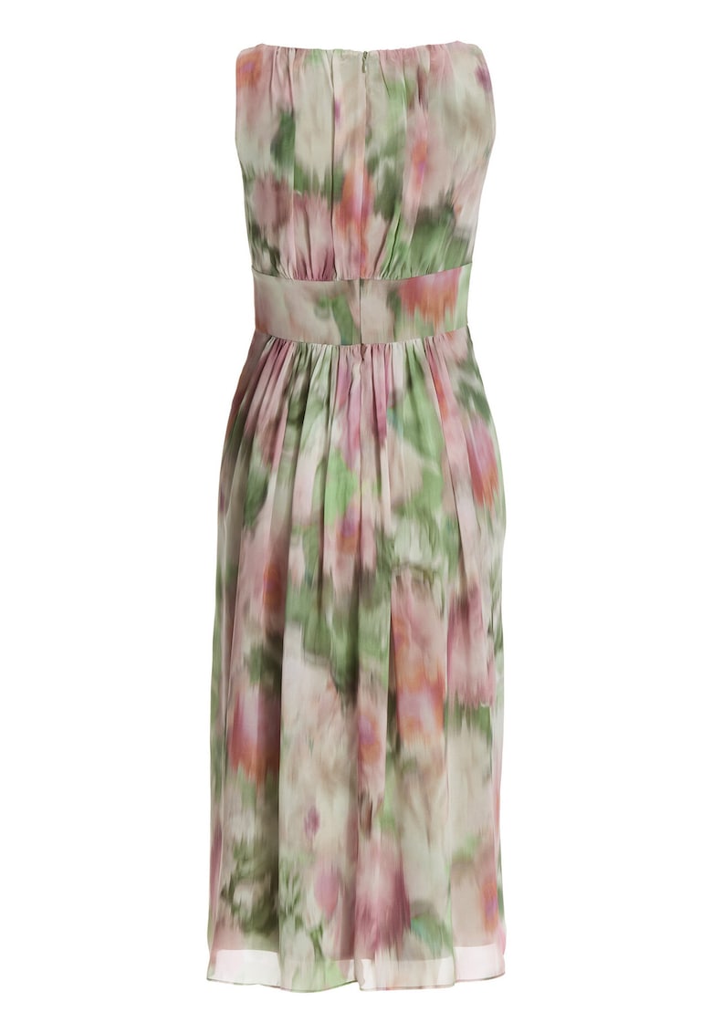 Rochie de cocktail - colorat - poliester - fermoar