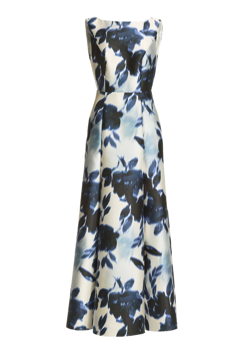 Rochie de seara - multicolor - poliester - fermoar - Multicolor