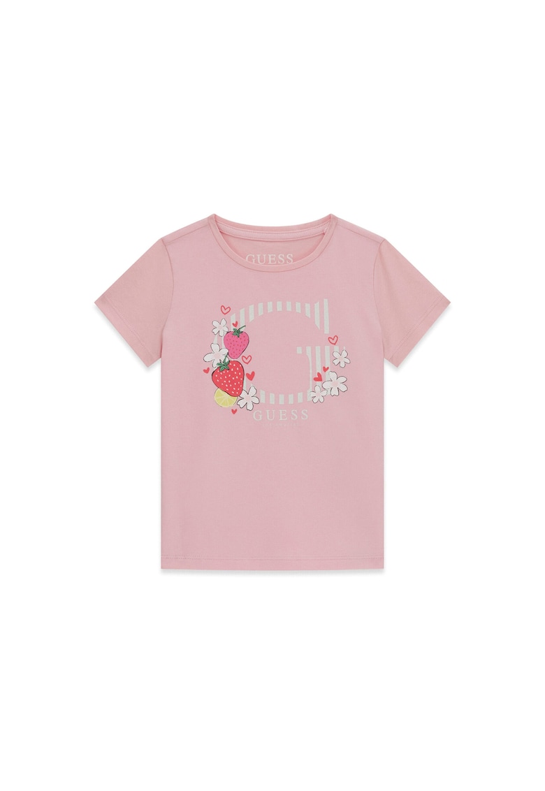 Tricou copii - Fete - din bumbac - roz
