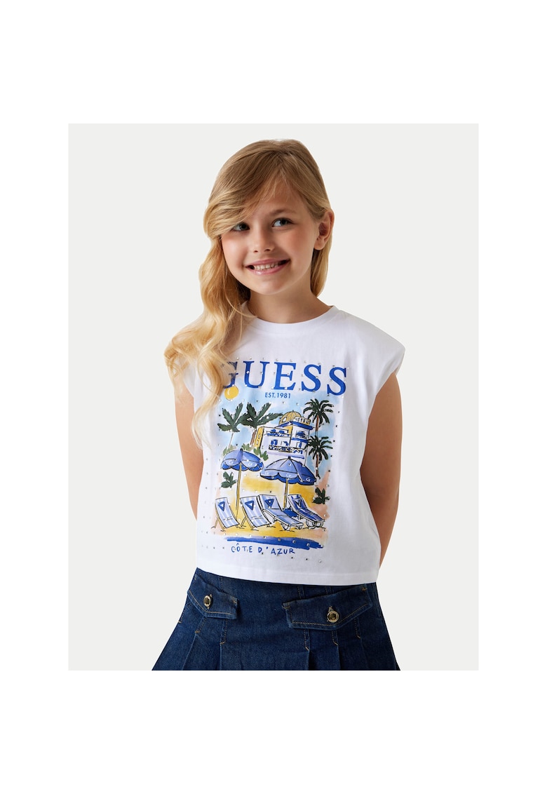Tricou copii - bumbac 100% - alb