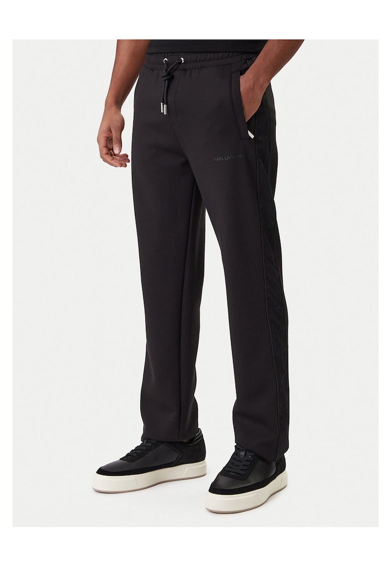 Pantaloni de trening pentru barbati - negru - viscoza/poliester