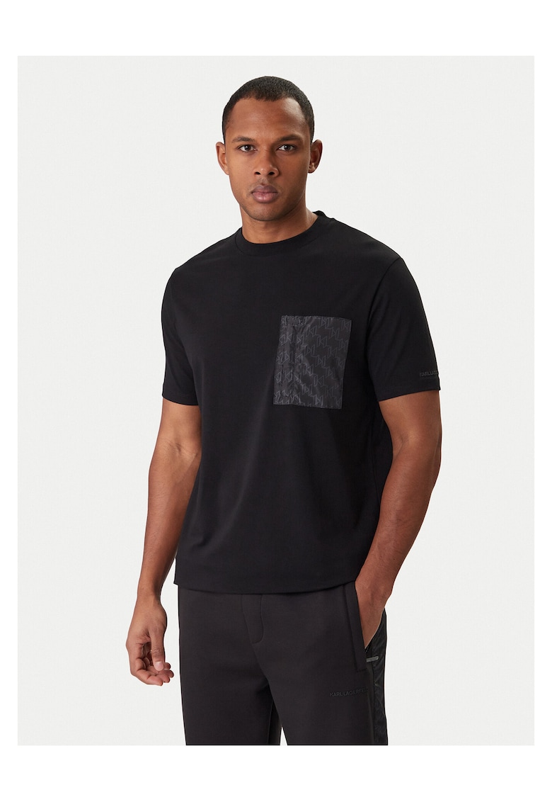 Tricou Barbati - Bumbac - Negru - 95% bumbac - Negru