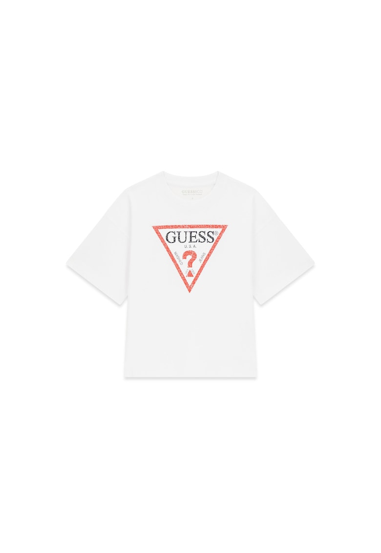 Tricou copii - cu logo - Alb