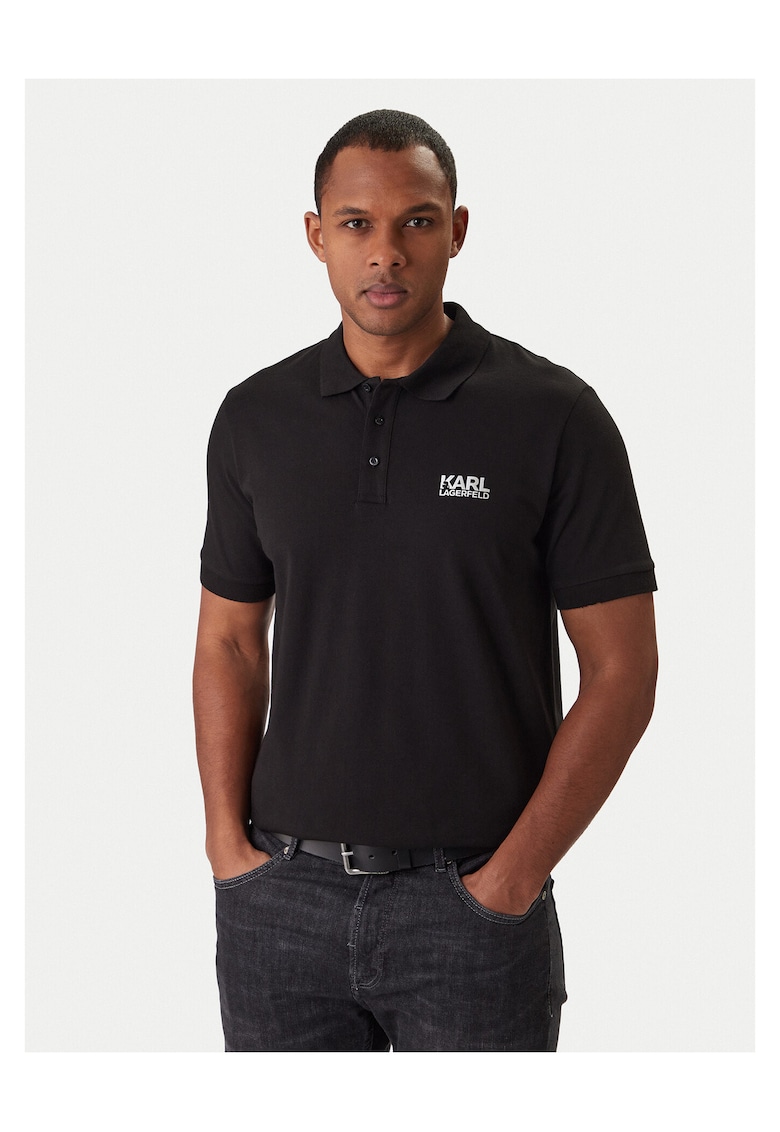 Tricou barbati - bumbac - negru - 95% bumbac - 5% elastan -
