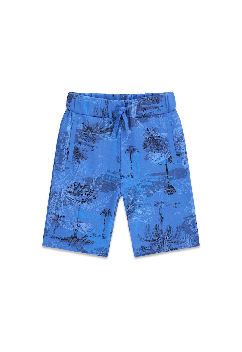 Pantaloni scurti baieti - din bumbac - albastru