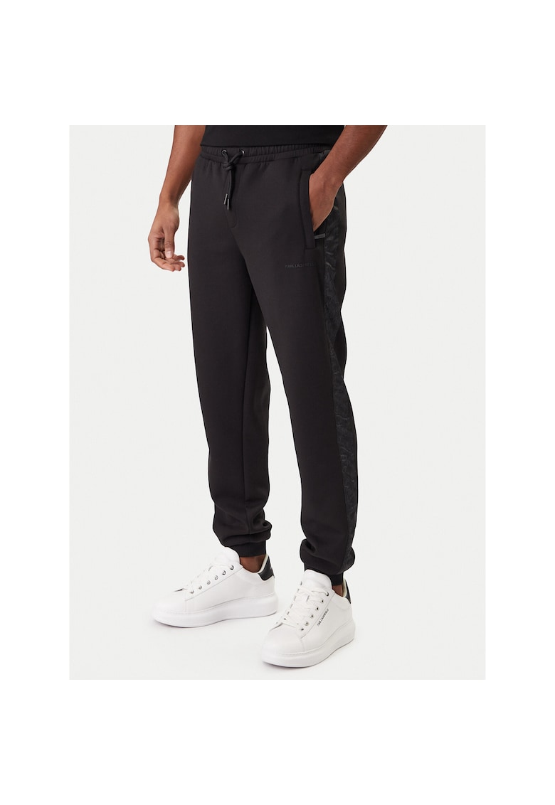 Pantaloni sport barbati - negru - poliester -