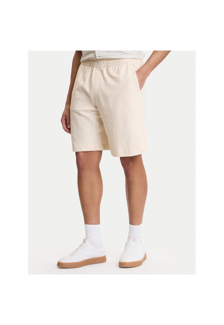 Pantaloni sport barbati - bumbac - ecru