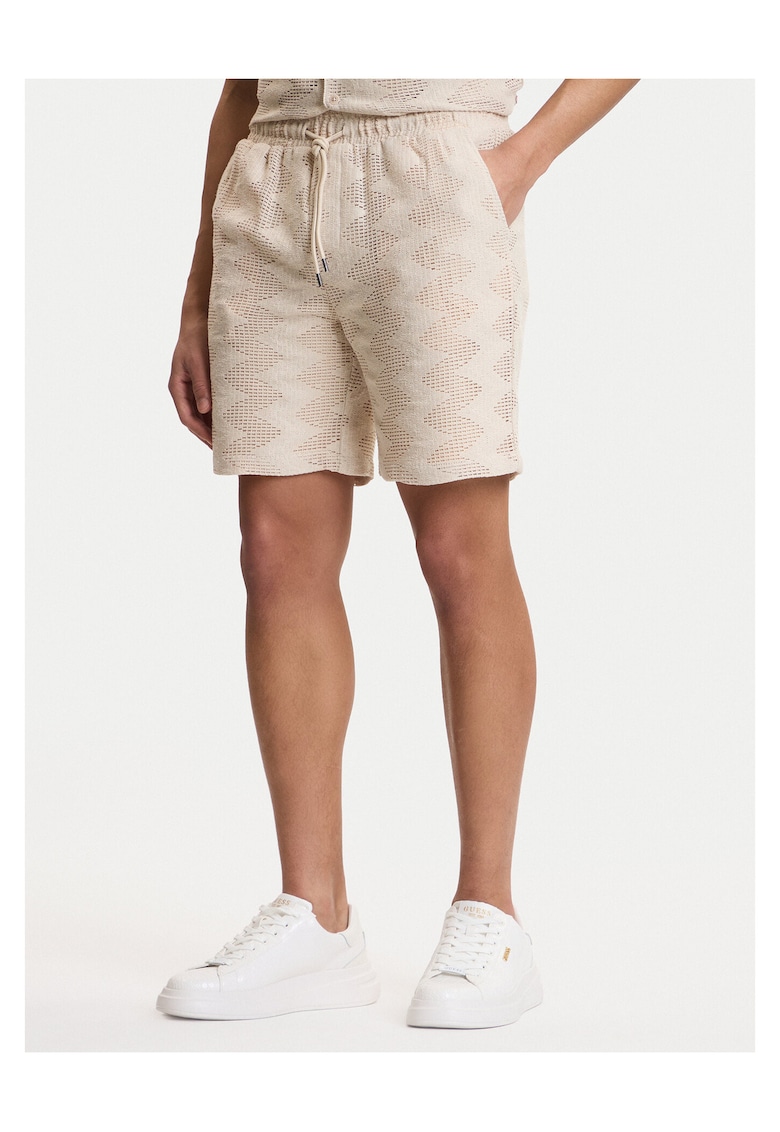 Pantaloni scurti barbati - bumbac/poliester - bej