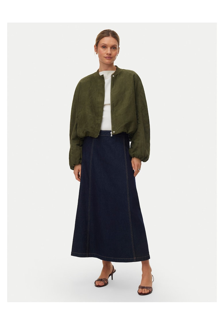 Geaca bomber 50% poliester reciclat - 50% poliester - Verde - Verde