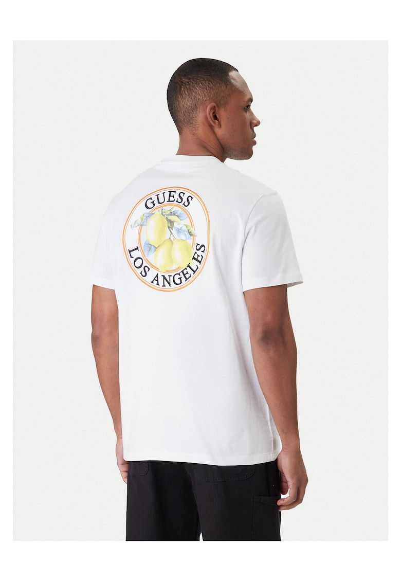 Tricou barbati - din bumbac - alb