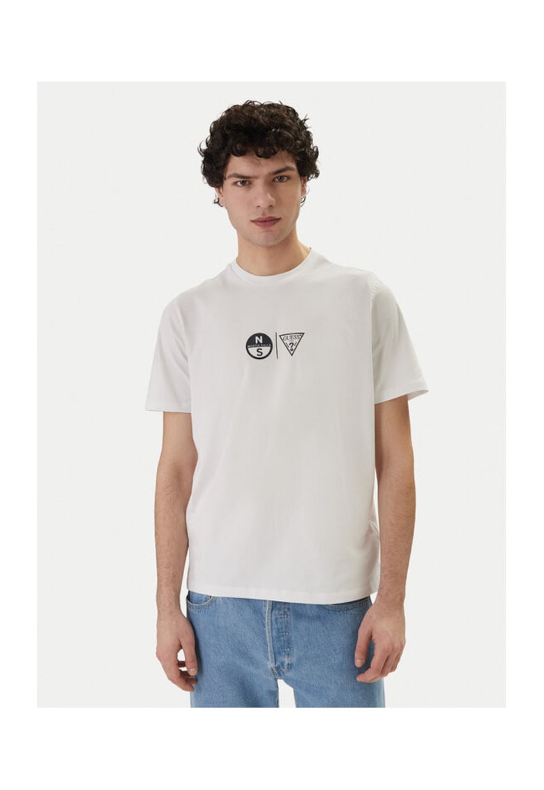 Tricou barbati - alb - 95% bumbac organic