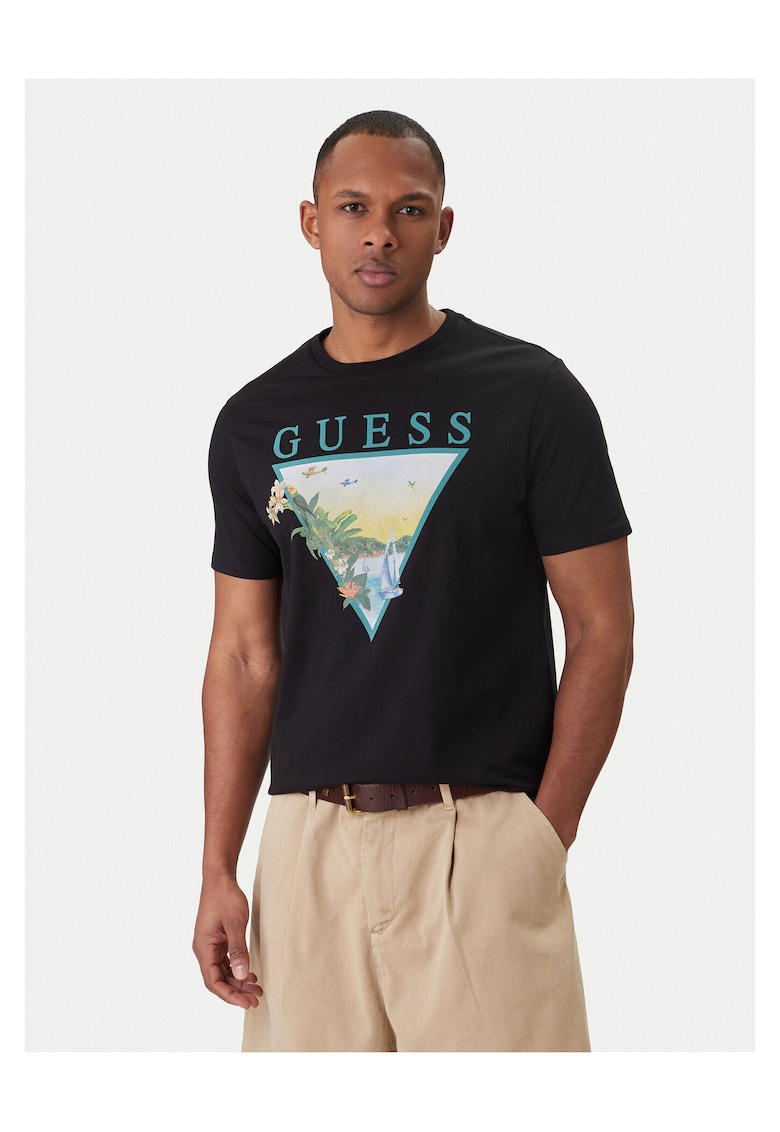 Tricou barbatesc - bumbac - negru