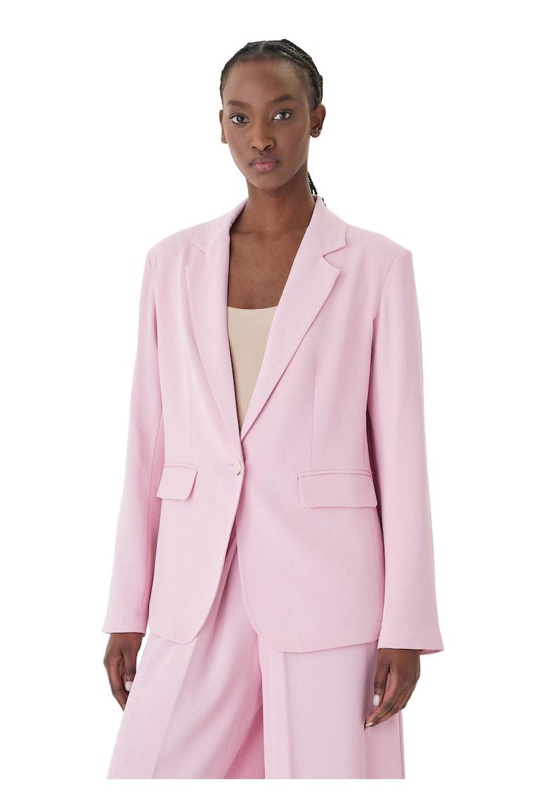 Sacou dama - poliester - roz - captuseala elastica -
