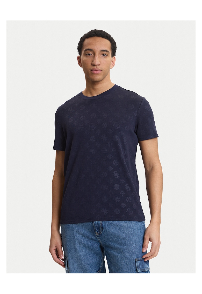 Tricou Barbati - bleumarin - poliester-bumbac-elastan