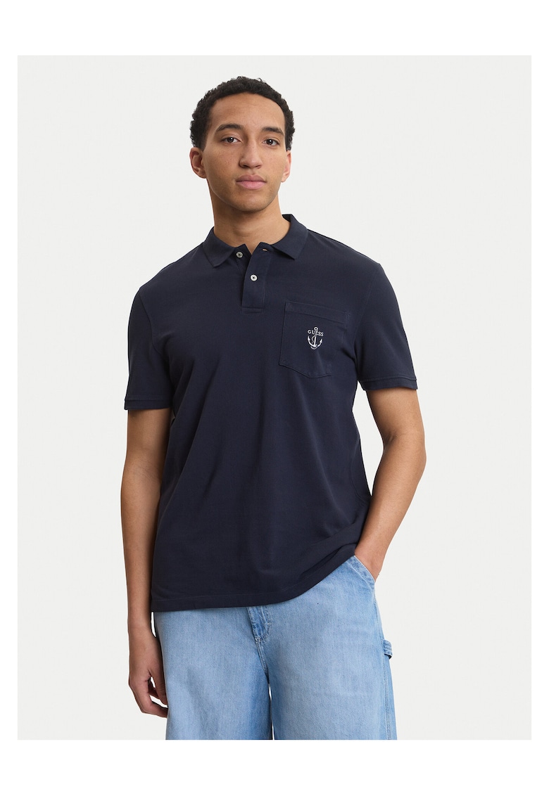 Tricou barbati - bumbac - bleumarin -