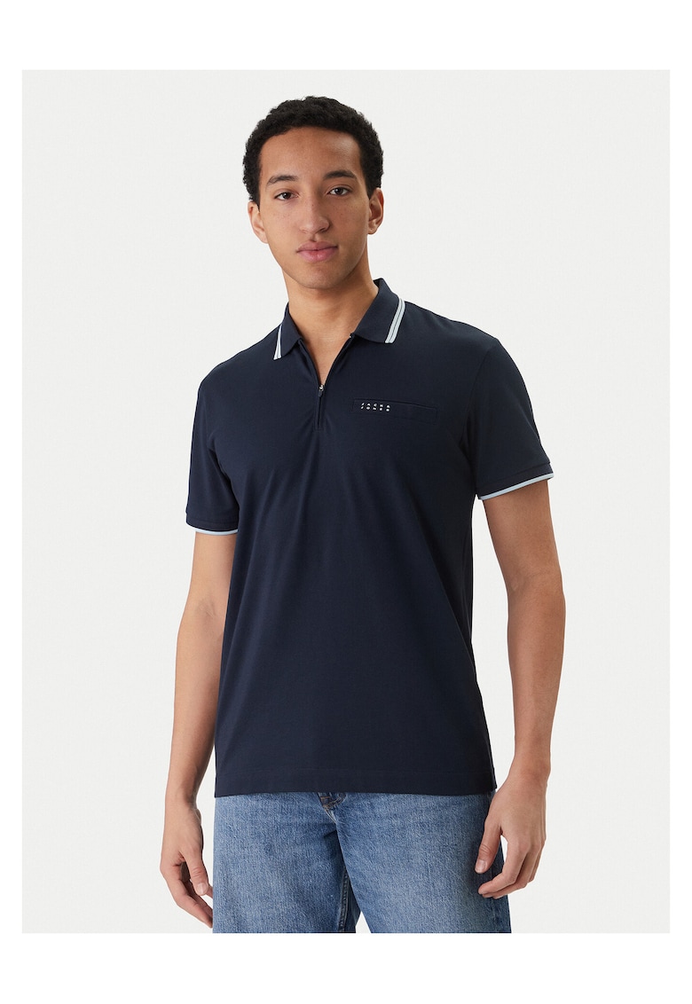 Tricou barbati - bumbac poliester - albastru - Albastru