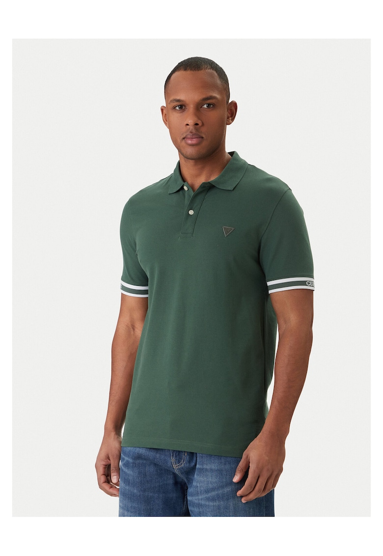 Tricou barbati - bumbac - verde - 95% bumbac - 5% elastan - Verde