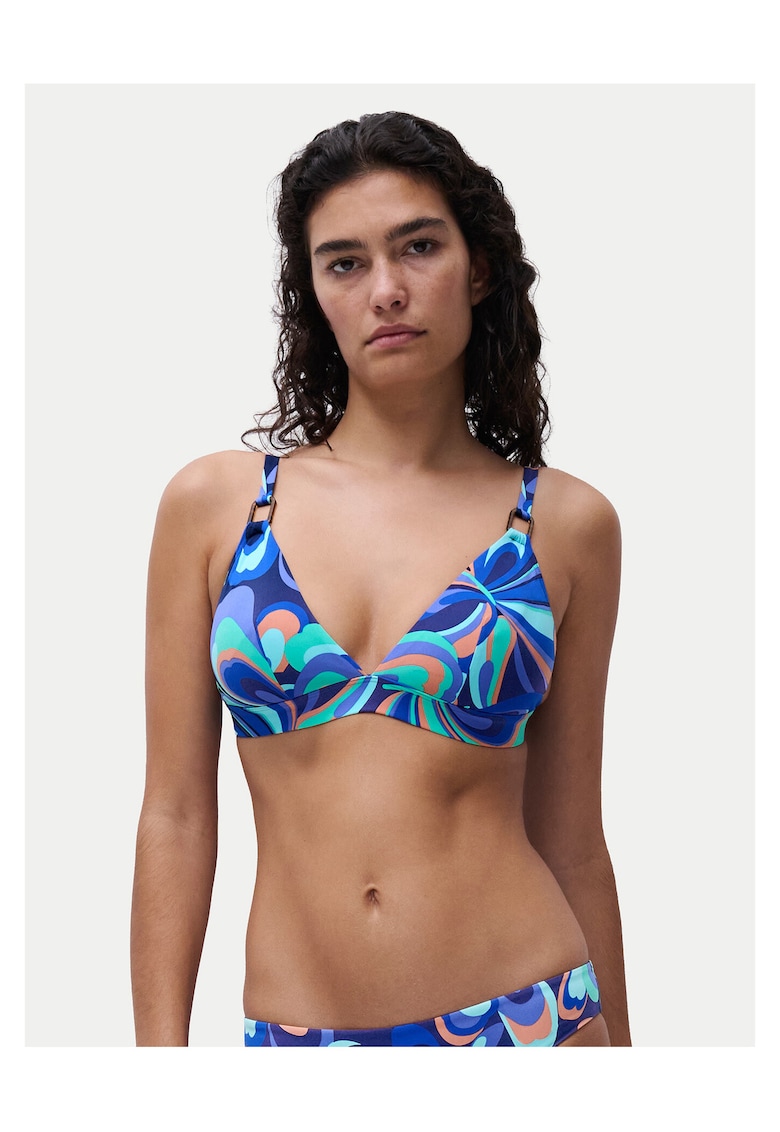 Top de bikini dama - colorat - albastru - poliamida