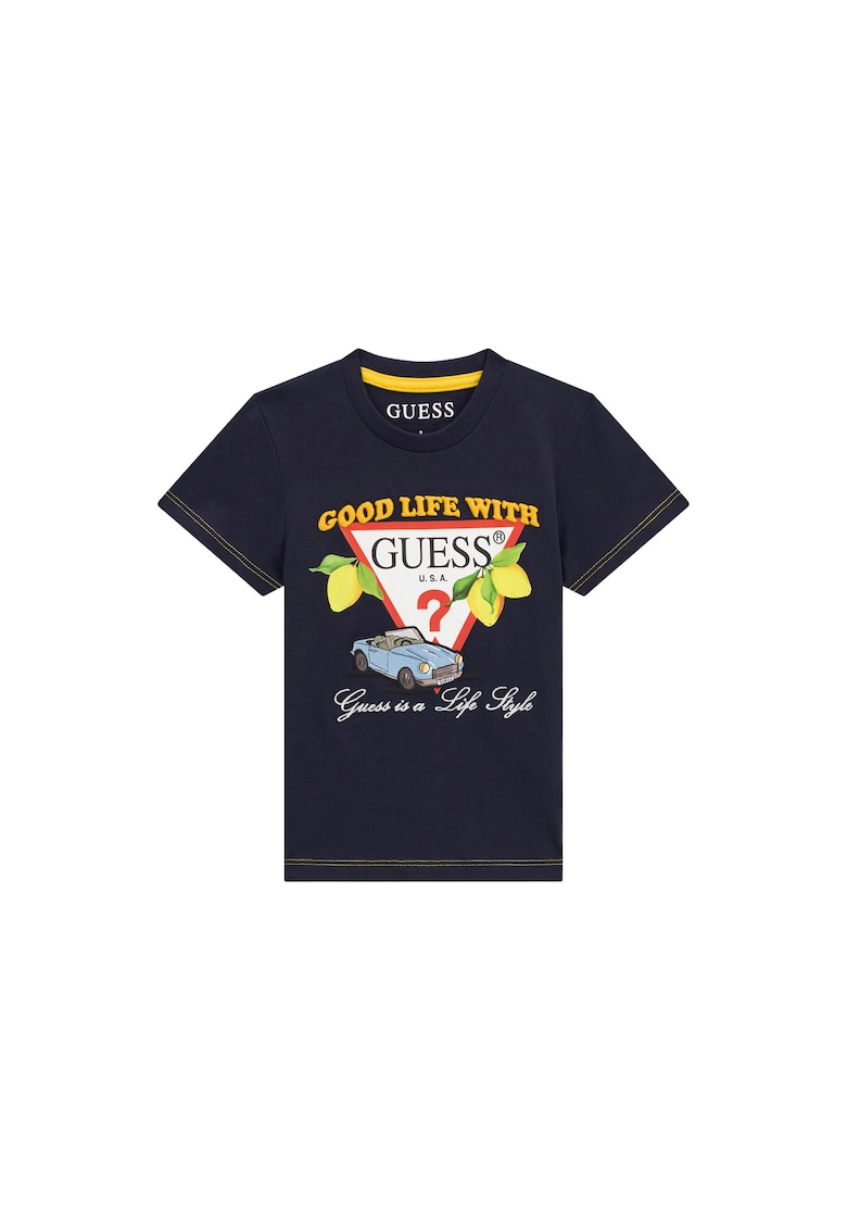 Tricou copii - bumbac - bleumarin -