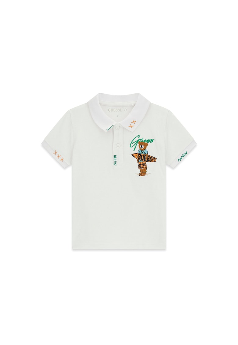 Tricou alb pentru copii din bumbac - Alb