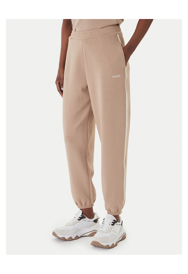 Pantaloni de trening dama - poliester - bej