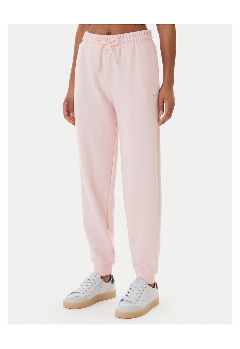 Pantaloni trening dama - poliester - roz