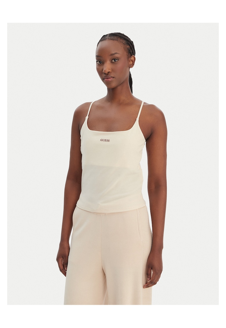 Top dama - Lyocell - Ecru - 91% lyocell - 9% elastan